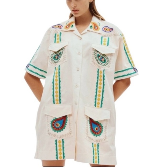 NWT ALEMAIS PEGGY MINI DRESS - SIZE US 2 - Picture 2 of 13